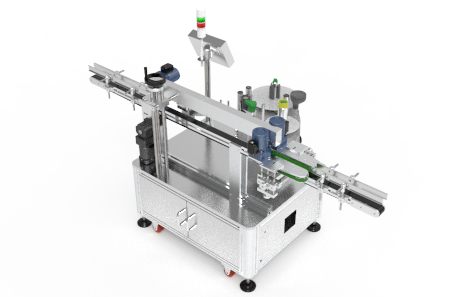 紙盒平面轉(zhuǎn)角不干膠貼標(biāo)機(jī)