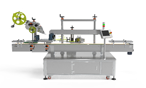 瓶子平面雙側面不干膠貼標機