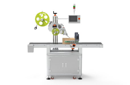 包裝袋平面貼標機